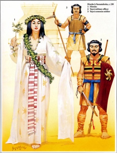 Yayoi-kori harcosok és a királynő